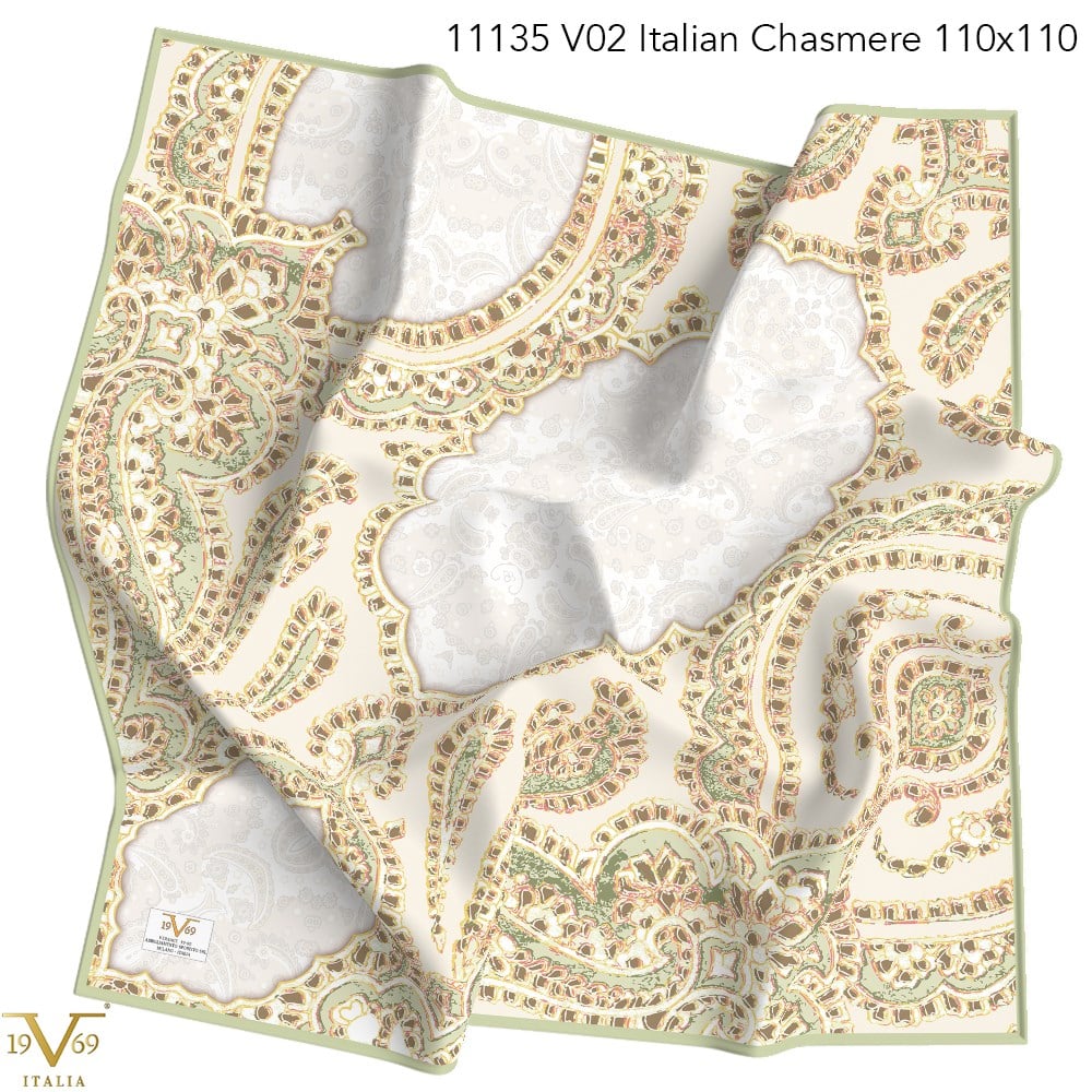 EŞARPDesenli Italian Cashmere Seri Eşarp Askısı İle Birlikte 110x110