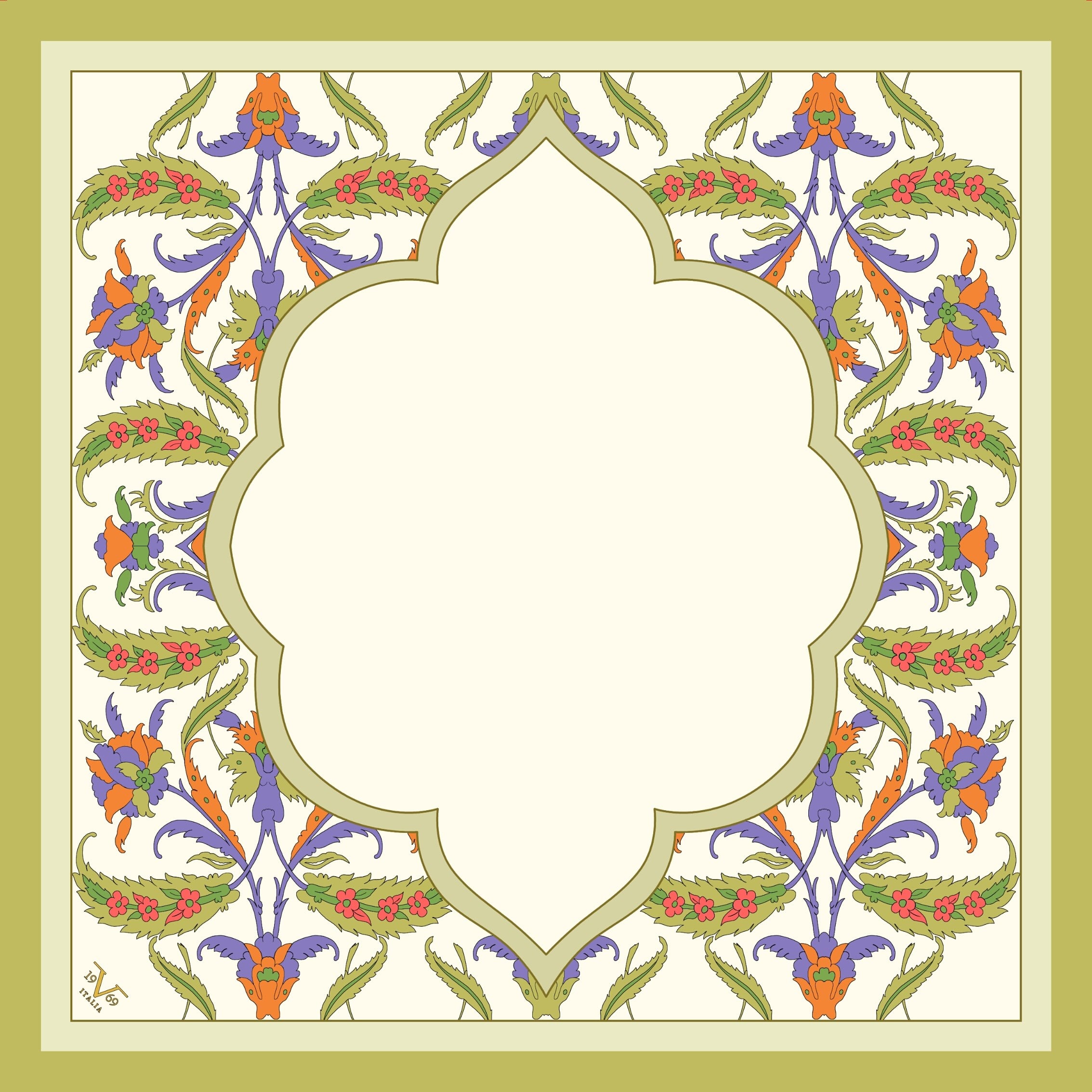 EŞARPDesenli Woolly Seri Eşarp Askısı İle Birlikte 95X95 cm