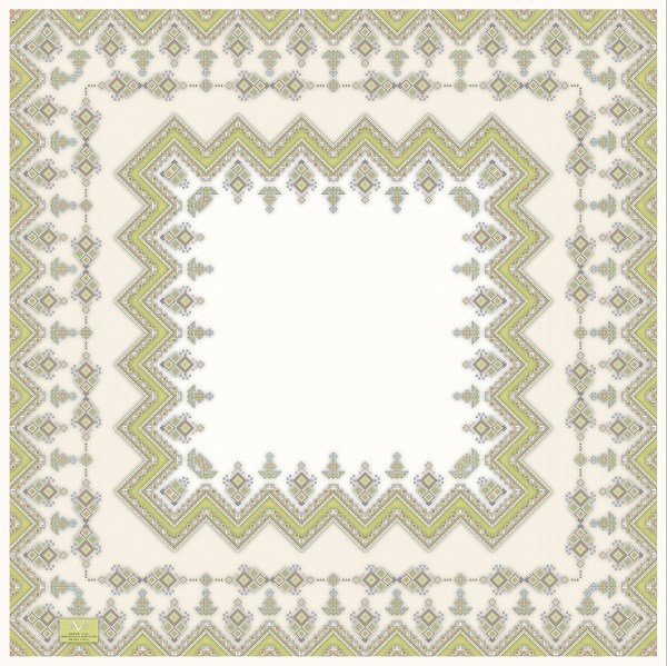 EŞARPDesenli Italian Cashmere Seri Eşarp Askısı İle Birlikte 110x110