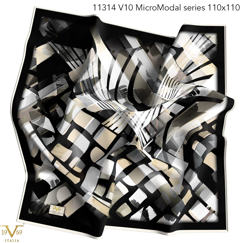EŞARPDesenli Micro Modal Seri Eşarp Askısı İle Birlikte 110X110 cm