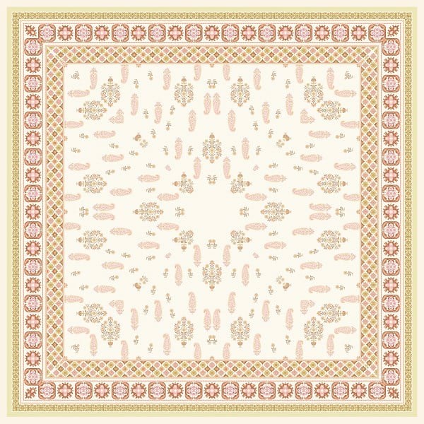 ScarfDesenli  WOOLLY Seri Eşarp Askısı İle Birlikte 94X94 cm