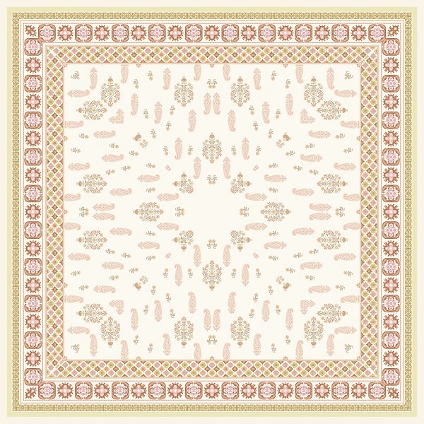 ScarfDesenli  WOOLLY Seri Eşarp Askısı İle Birlikte 94X94 cm