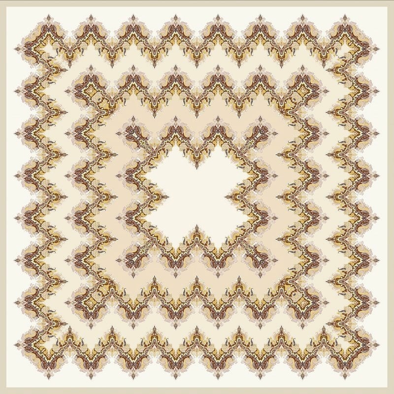 EŞARPDesenli  WOOLLY Seri Eşarp Askısı İle Birlikte 94X94 cm