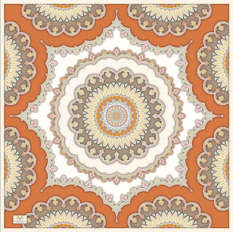 EŞARPDesenli  WOOLLY Seri Eşarp Askısı İle Birlikte 94X94 cm