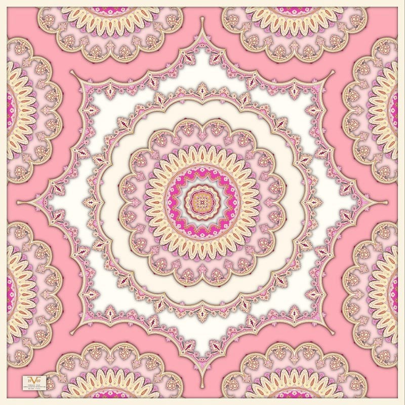 EŞARPDesenli  WOOLLY Seri Eşarp Askısı İle Birlikte 94X94 cm