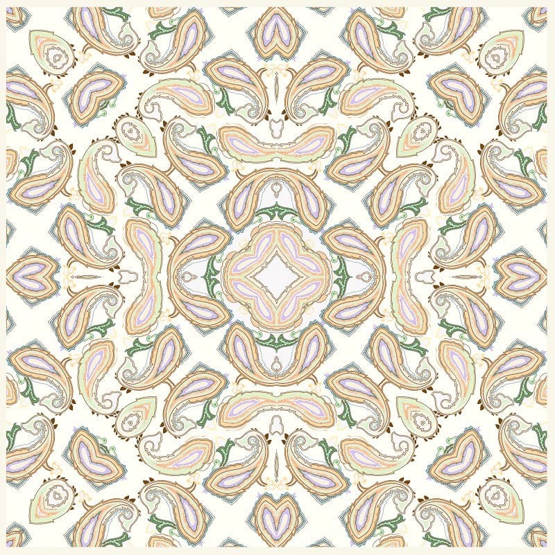 EŞARPDesenli  WOOLLY Seri Eşarp Askısı İle Birlikte 94X94 cm