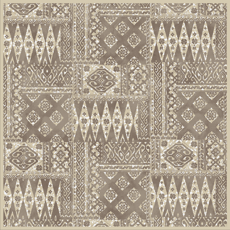EŞARPDesenli İtalyan Şifon Eşarp Askısı ile Birlikte 90x90 cm