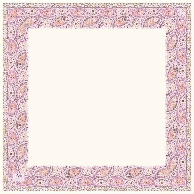 EŞARPDesenli İtalyan Şifon Eşarp Askısı ile Birlikte 90x90 cm