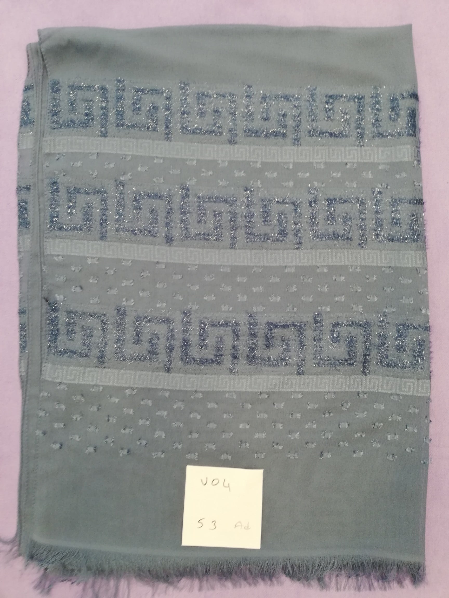ŞALDokuma Simli Seri Şal Askısı ile Birlikte 90x200 cm