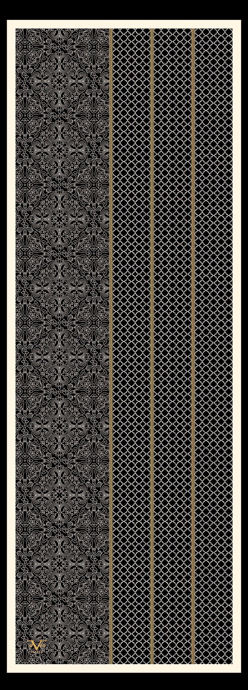 ŞALDesenli Verona Seri Şal Askısı ile Birlikte 72X200 cm