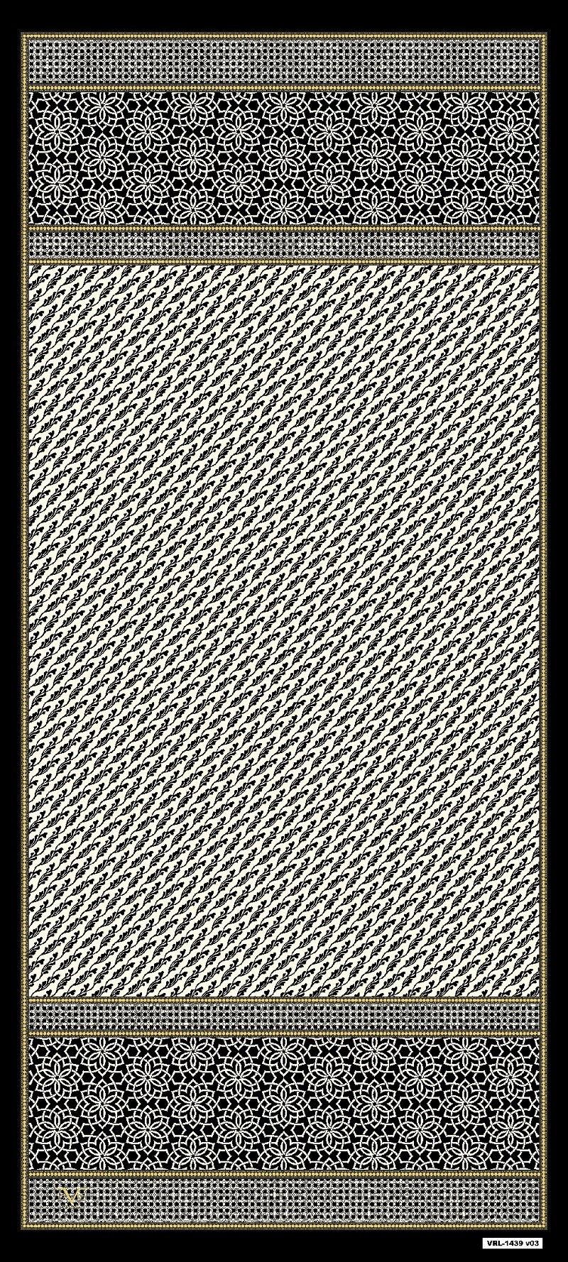 ŞALÇiçekli Desen Venezia Seri Şal Askısı ile Birlikte 90X200 cm