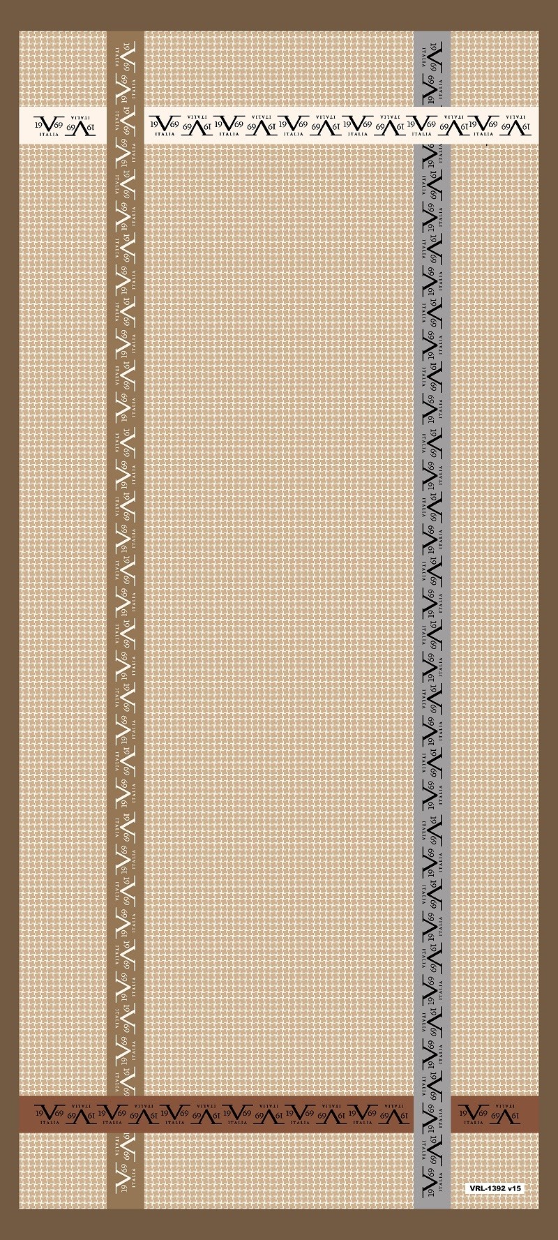 ŞALLogolu Desen Pavia Seri Şal Askısı ile Birlikte 90X200 cm