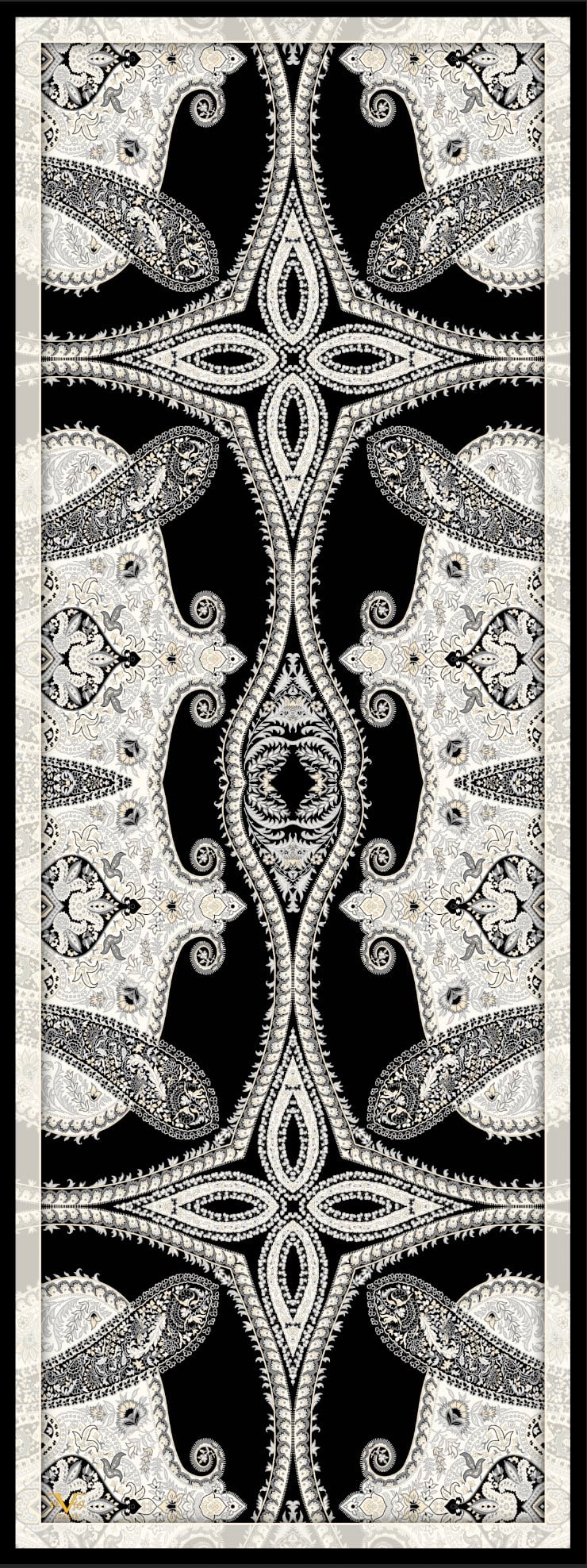 ŞALDesenli Modal Seri Şal Askısı İle Birlikte 75x200 cm