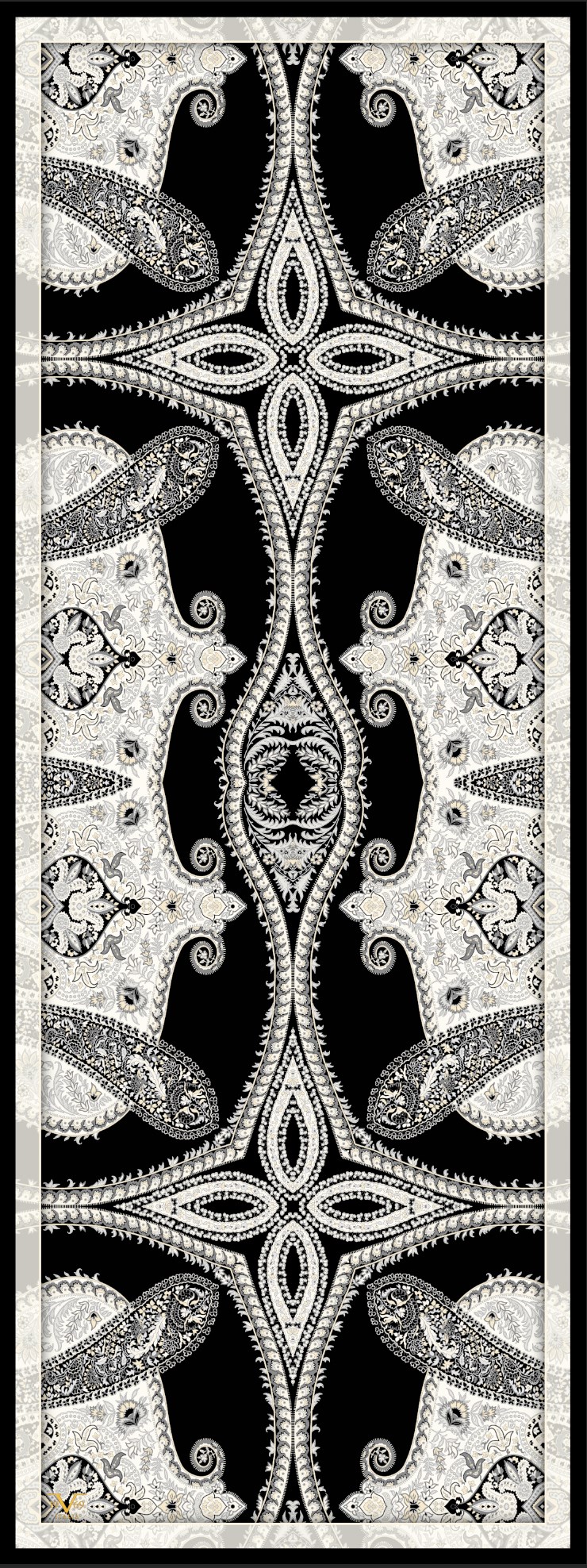 ŞALDesenli Modal Seri Şal Askısı İle Birlikte 75x200 cm