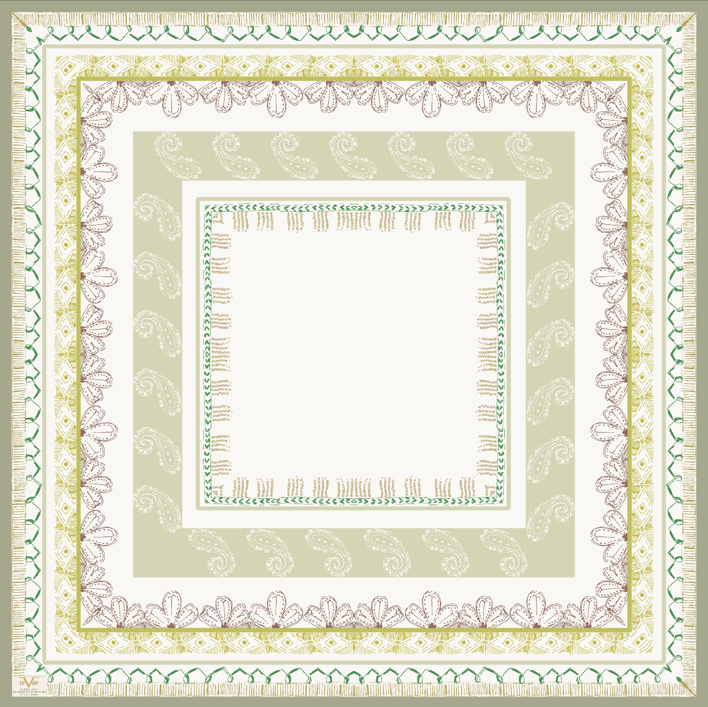 ŞALDesenli Woolly Seri Eşarp Askısı ile Birlikte 95x95 cm