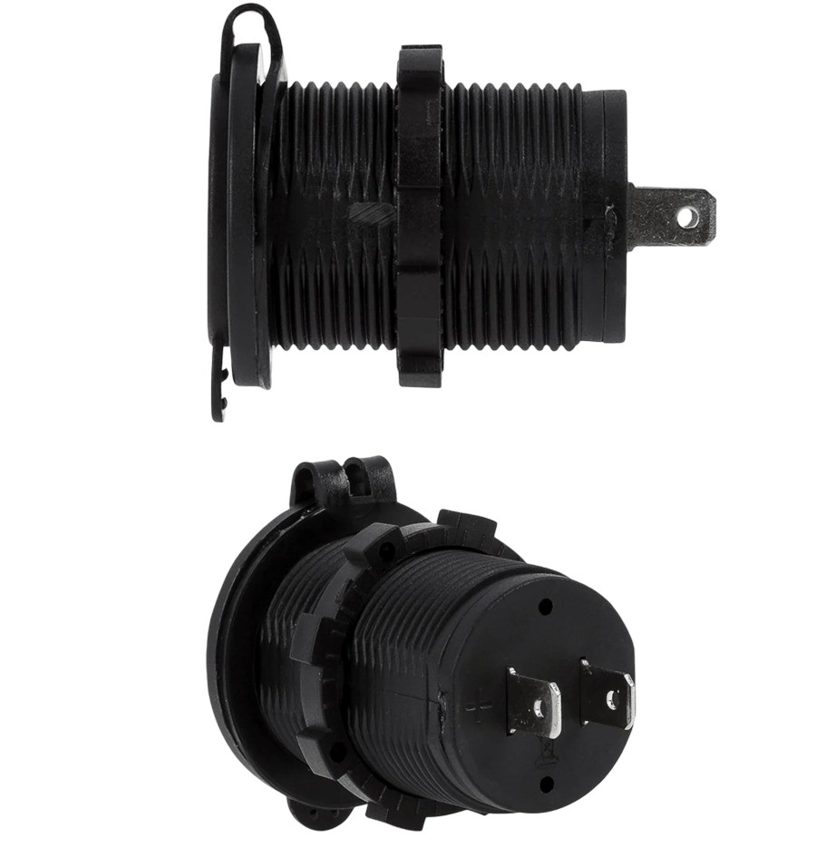 IC-266C Pano Tipi USB 8-32V Giriş 5V 1A ve 5V 2,1A Çıkış Kulaksız Ø30mm