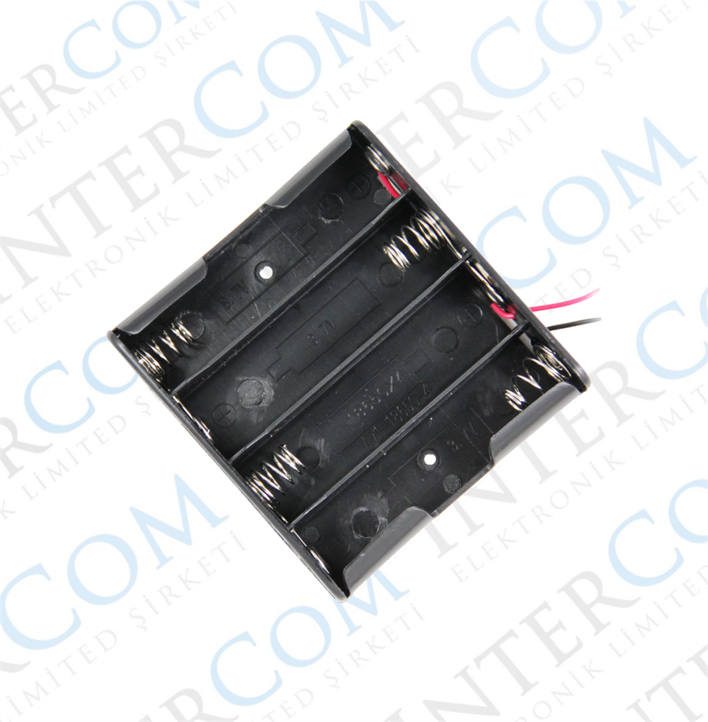 18650 Dörtlü Pil Yuvası