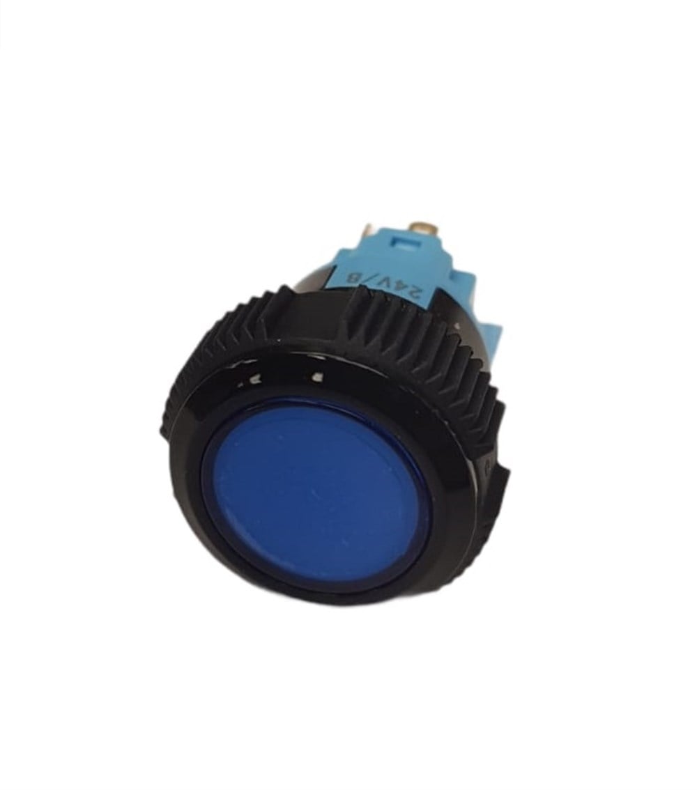 19mm Plastik LEDli Yaylı Buton Renkli kapak