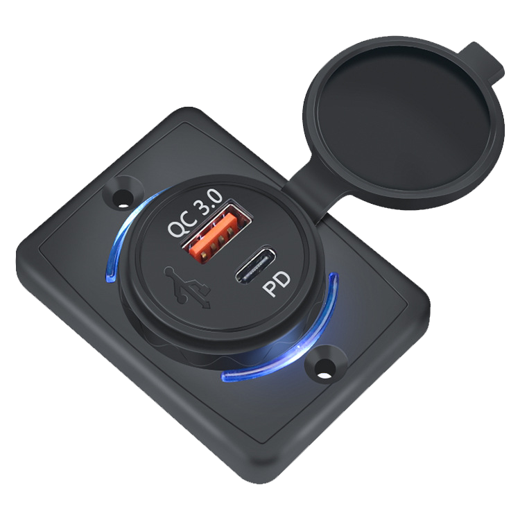 IC266C-10 PANO TİP USB3.0 + TYPE-C SOKET KULAKLI