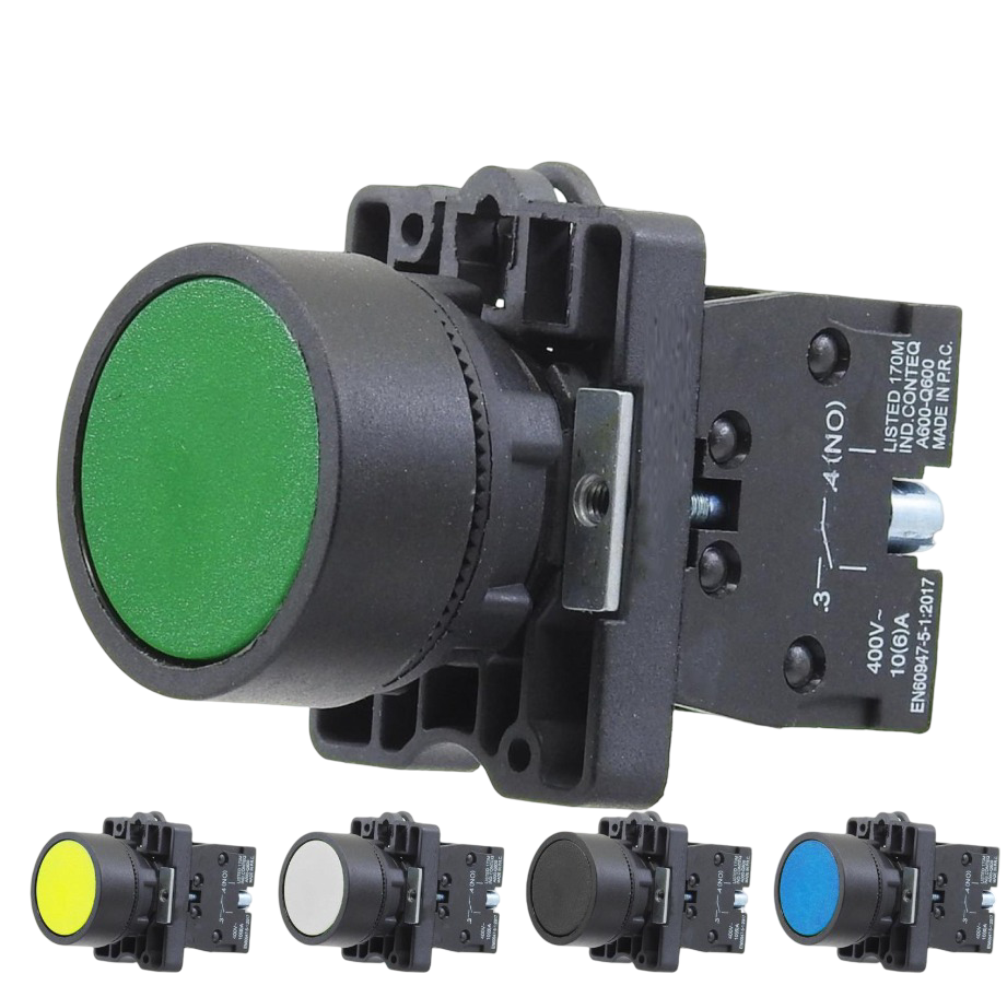 LAY5-EA 22mm Buton Normalde Açık Kontak