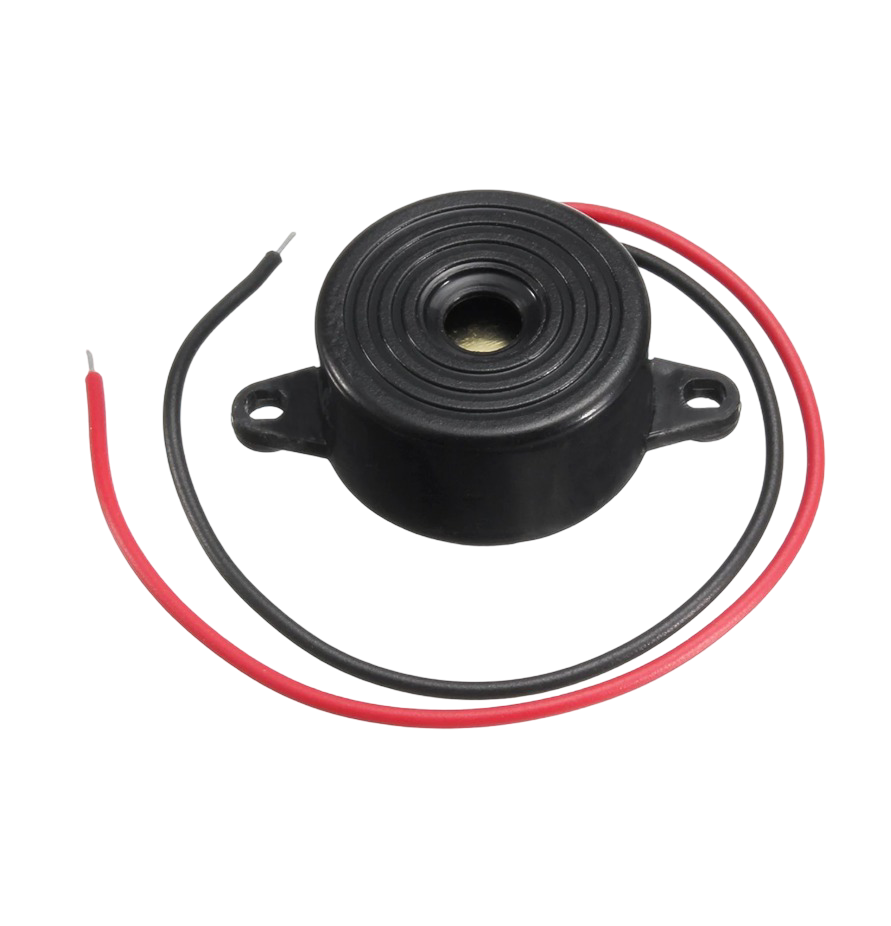 IC-221 Buzzer 12Volt DC 23mm Kablolu Devreli