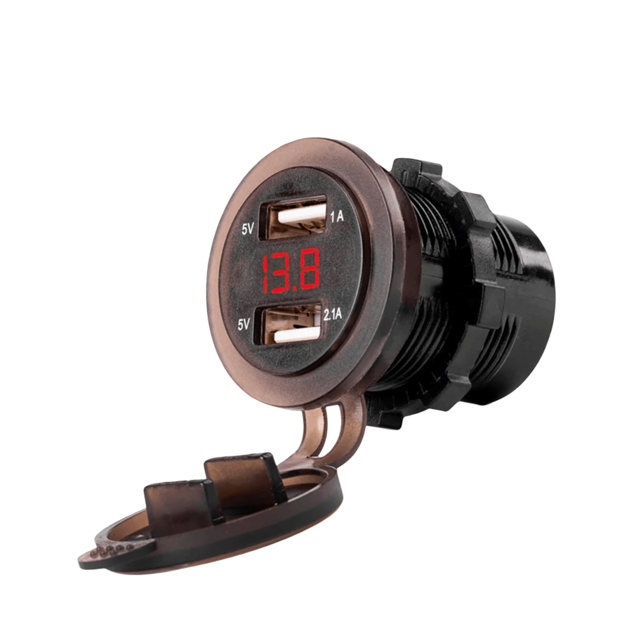 IC-266D Pano Tipi Voltmetreli 2li USB