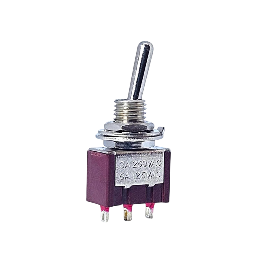 IC-141 Toggle Switch Yaylı OFF-MOM (Kaliteli) Ø6mm MTS-112