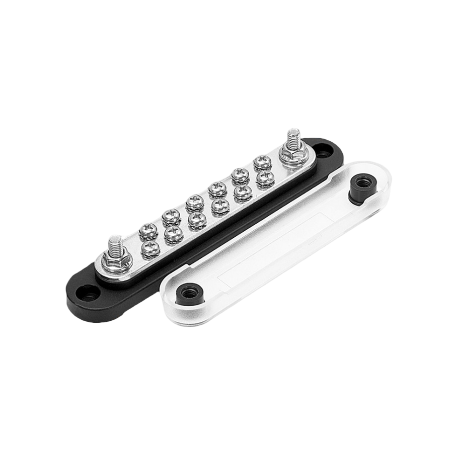 IC280-1 KAPAKLI ŞASE TERMİNALI 150A 12XM4 VİDALI 2XM6 KUTUPLU 