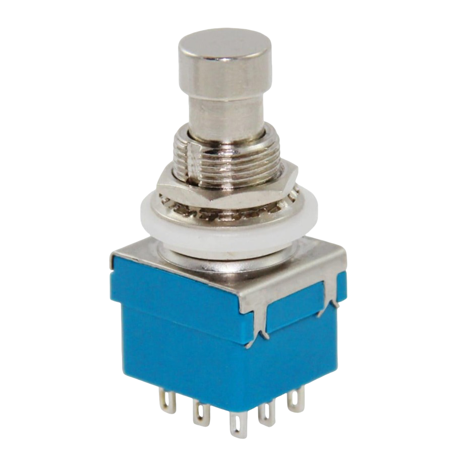 IC-148J-9 Pedal Switch Kalıcılı 9P Ø12mm PBS-24-302