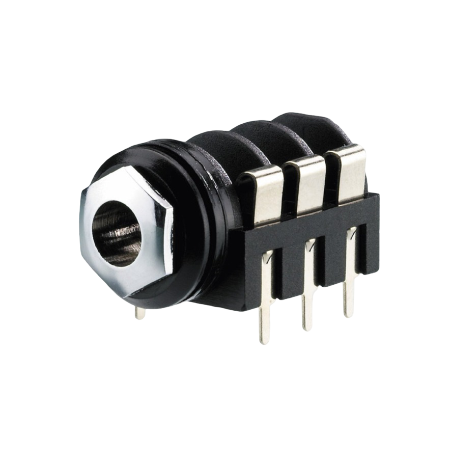 IC-261G-2 6,3mm Stereo Jak Dişi Şase 90° 6p