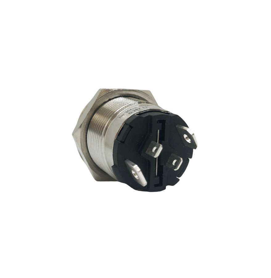 ONPOW6219F - 19mm Kalıcı Yeşil Ledli 24v Paslanmaz Çelik - 1NO IP67