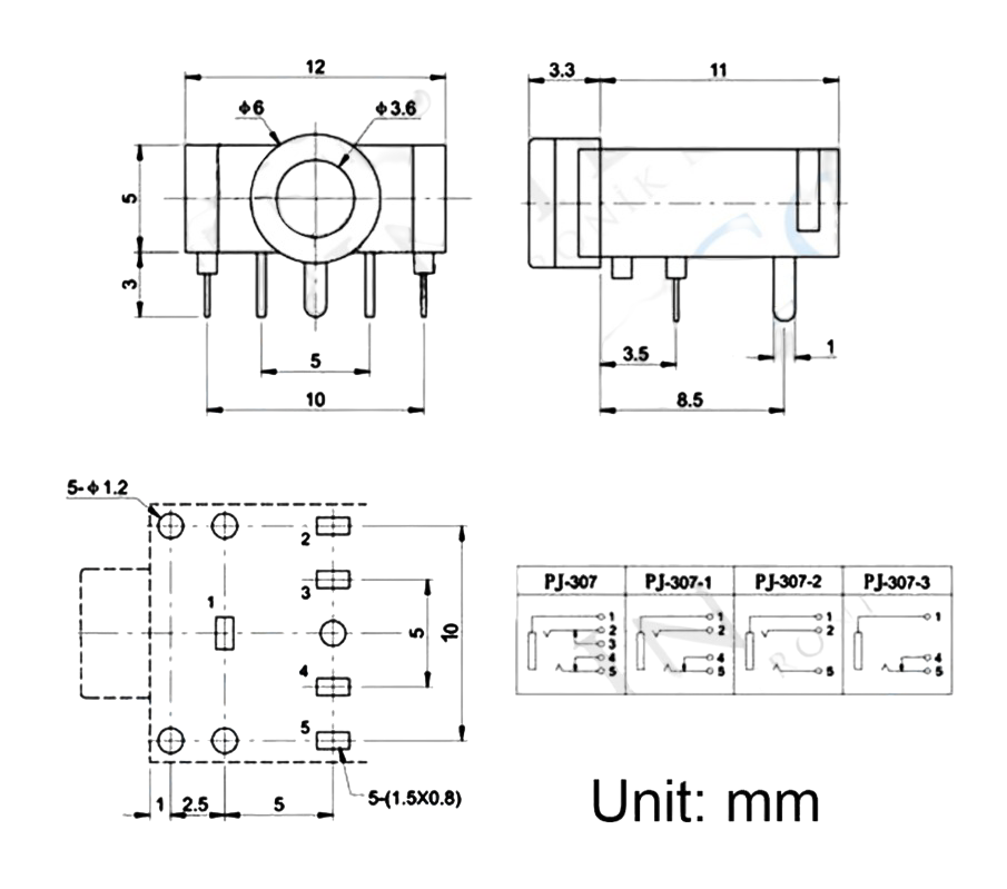 IC-260 Stereo Şase 3.5mm