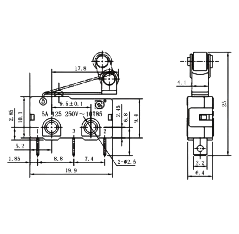 IC-168A Micro Switch Lehim Bacak Makaralı