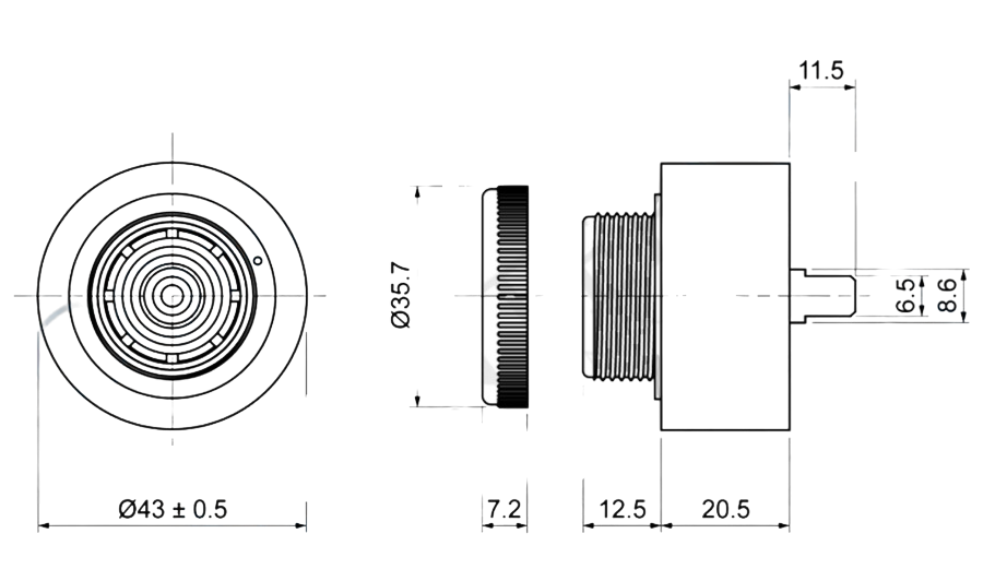 IC-221G 43mm Buzzer 24V ve 220V