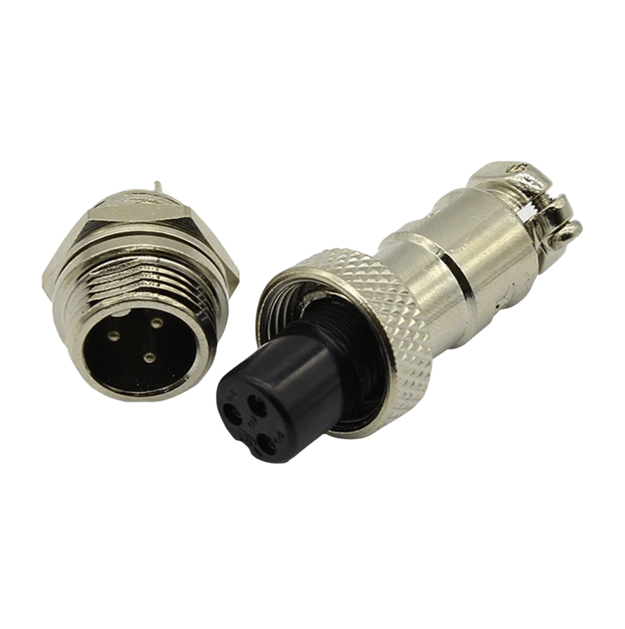 IC-261M 12mm Mayk Fiş Şase Erkek - Seyyar Dişi