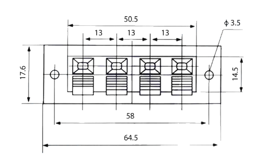 IC-250 Hoparlör Klemensi 4lü