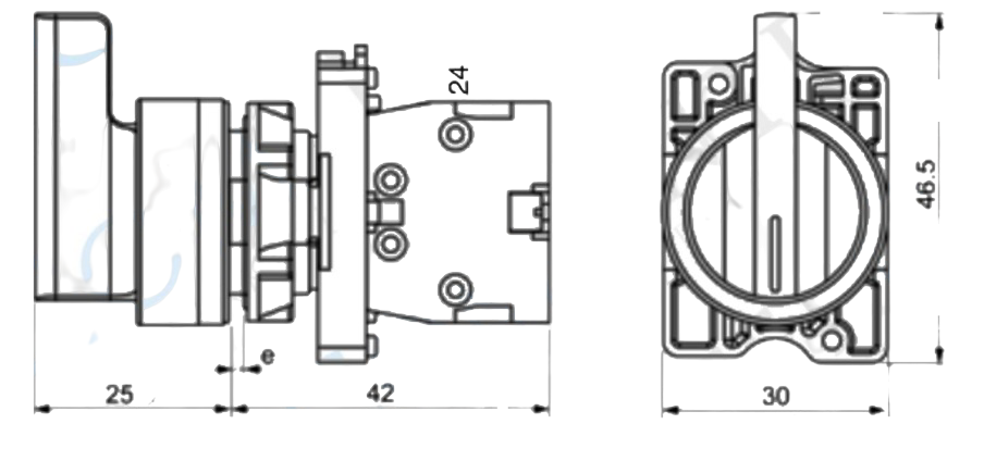 LAY5-EJ53 22mm Uzun Mandal 1-0-2 Yaylı (2NO)