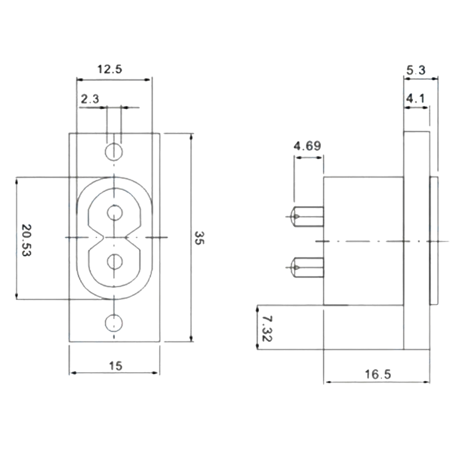 IC-212-2 C8 AC Teyp Soket AC-006