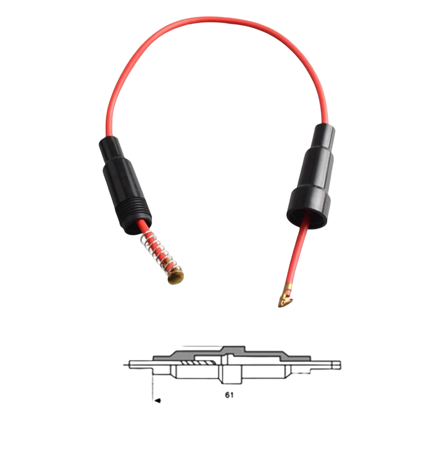 IC-237C-2 Sigorta Yuvası Kablolu 6x30