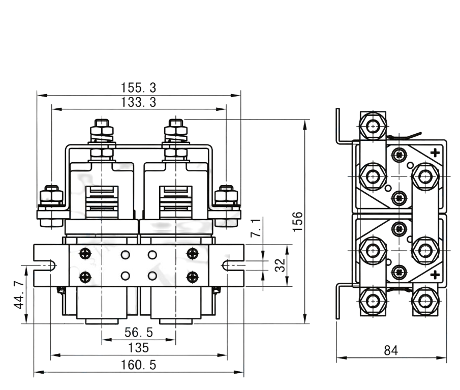 4lü Selenoid Kontaktör 12V/24V 400A