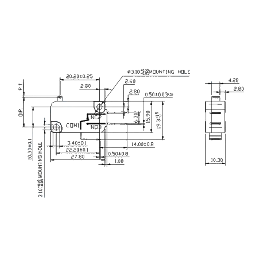 IC-176H Mikro Switch Hassas 15gf