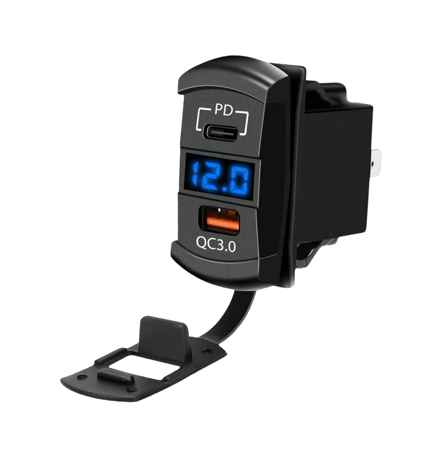 IC-266D-4 Marin Tip Voltmetreli 2'li USB 3.0 + TYPE-C