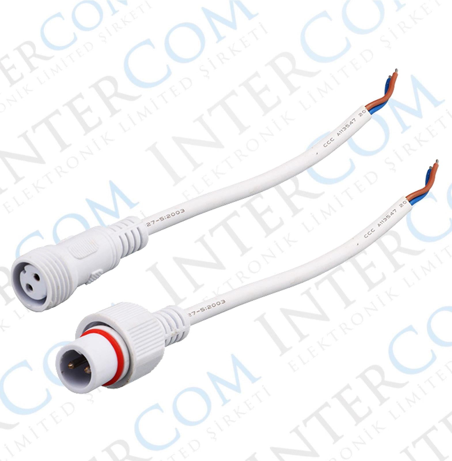 IC266K 2 PİN KABLOLU IP67 KONNEKTÖR TAKIM