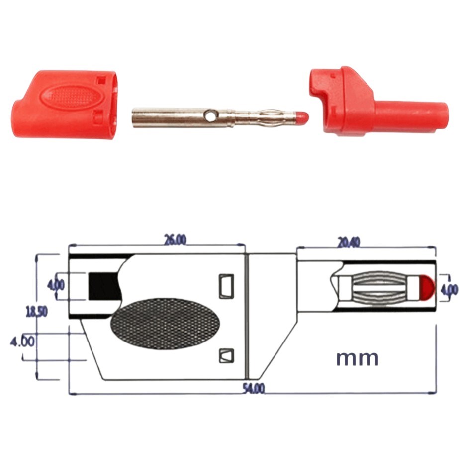 IC-238E Banana Jak Korumalı Tip 4mm CX-2074
