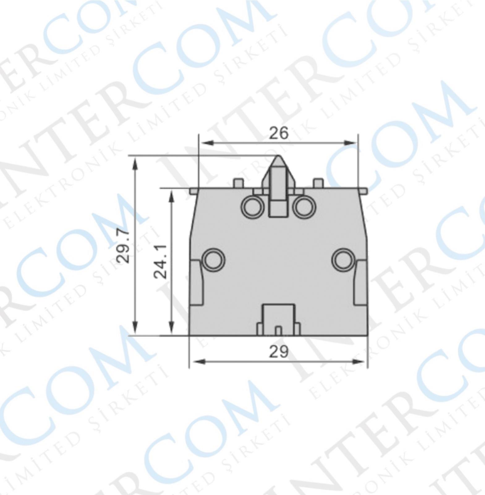LAY5-Be101 22mm Kontak Blok (NO) Yeşil
