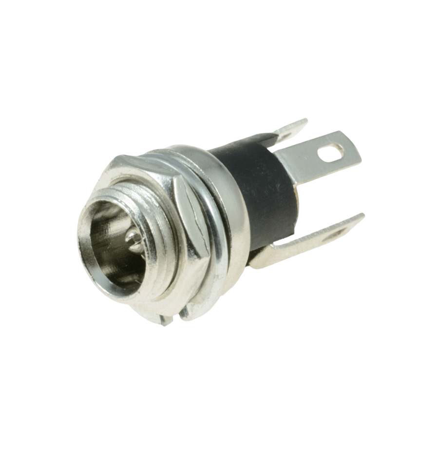 IC-258A DC Jak Üstten Somunlu 2.1mm Ø8mm