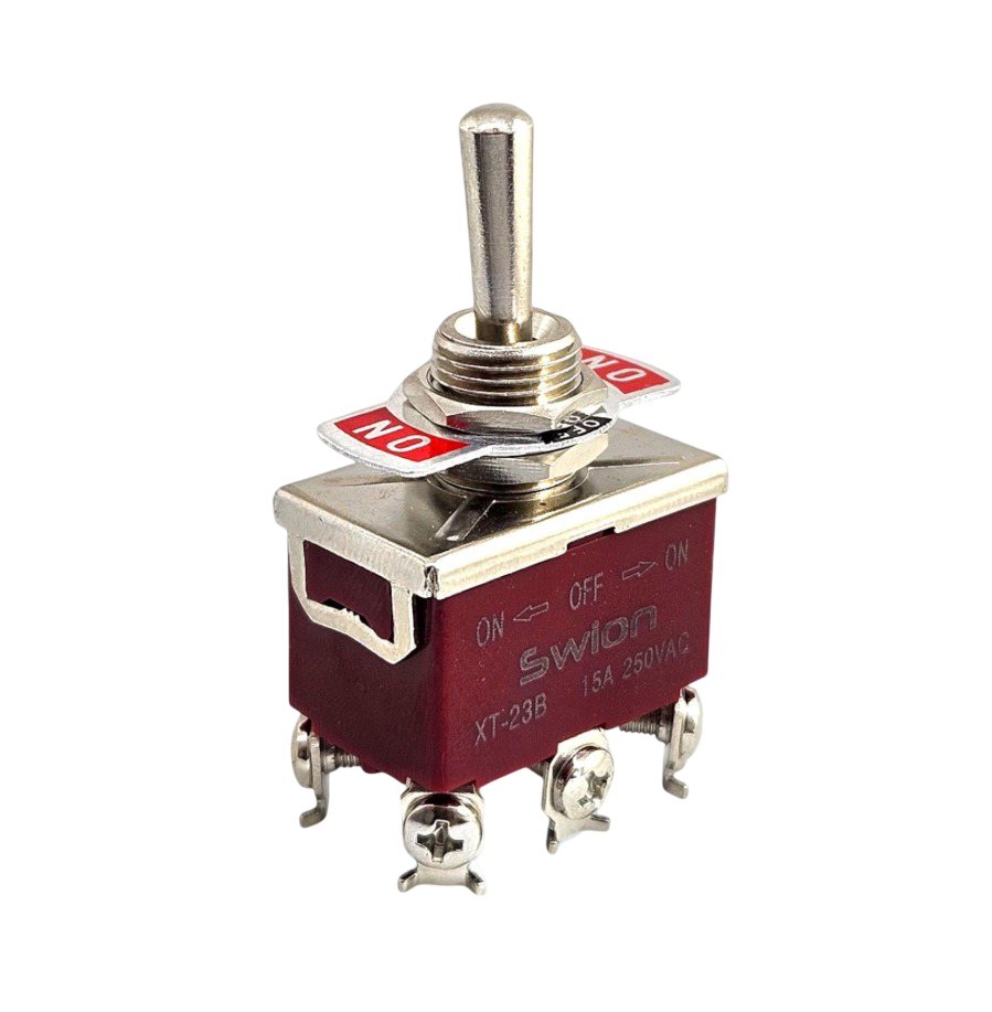 IC-158S SWION Toggle Switch 15AMP 6P ON-OFF-ON Ø12mm XT-23B