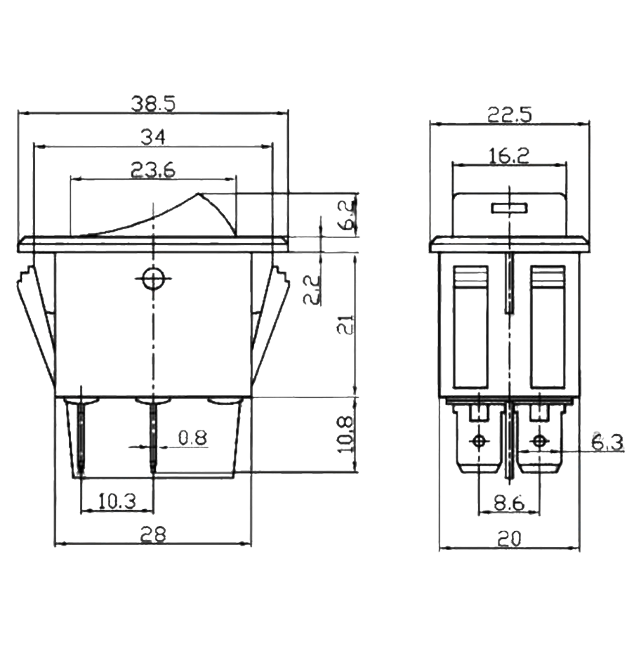 IC-113B OTOMOTİV ANAHTARI LEDLİ 12V 35A