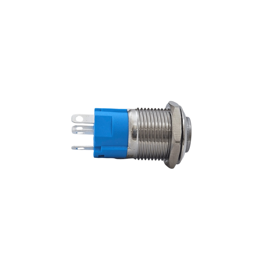 E20 16MM METAL BUTON KALICILI 12-24V YEŞİL LED 1NO/1NC