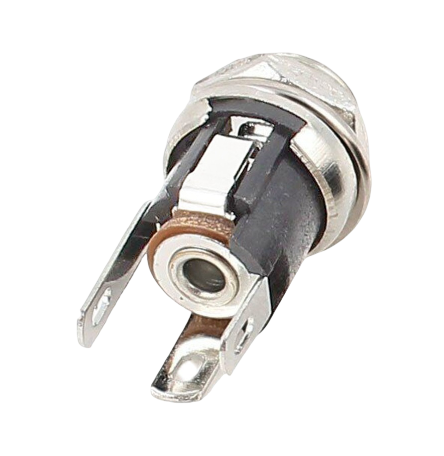 IC-258A DC Jak Üstten Somunlu 2.1mm Ø8mm
